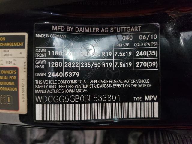 Photo 9 VIN: WDCGG5GB0BF533801 - MERCEDES-BENZ GLK 350 