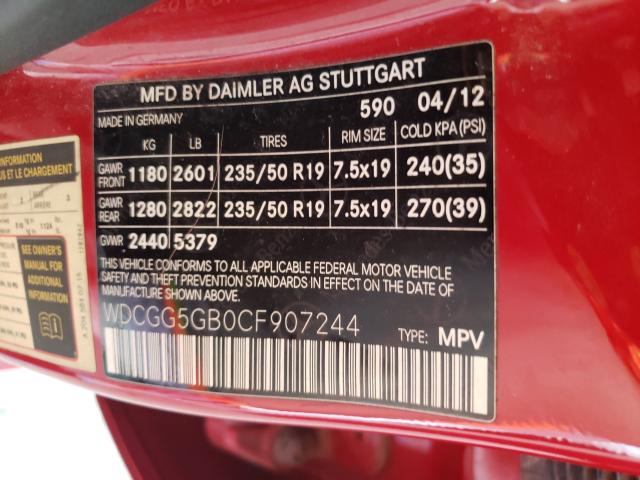 Photo 9 VIN: WDCGG5GB0CF907244 - MERCEDES-BENZ GLK 350 