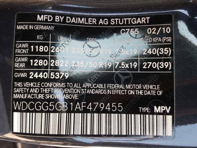 Photo 9 VIN: WDCGG5GB1AF479455 - MERCEDES-BENZ GLK 350 