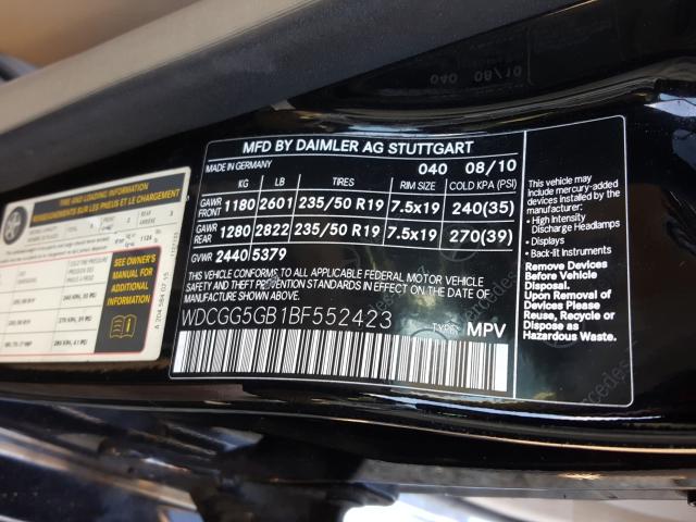 Photo 9 VIN: WDCGG5GB1BF552423 - MERCEDES-BENZ GLK 350 