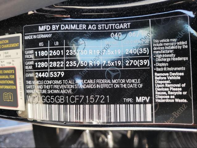 Photo 9 VIN: WDCGG5GB1CF715721 - MERCEDES-BENZ GLK 350 