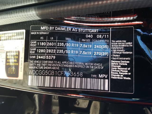 Photo 9 VIN: WDCGG5GB1CF753658 - MERCEDES-BENZ GLK 350 