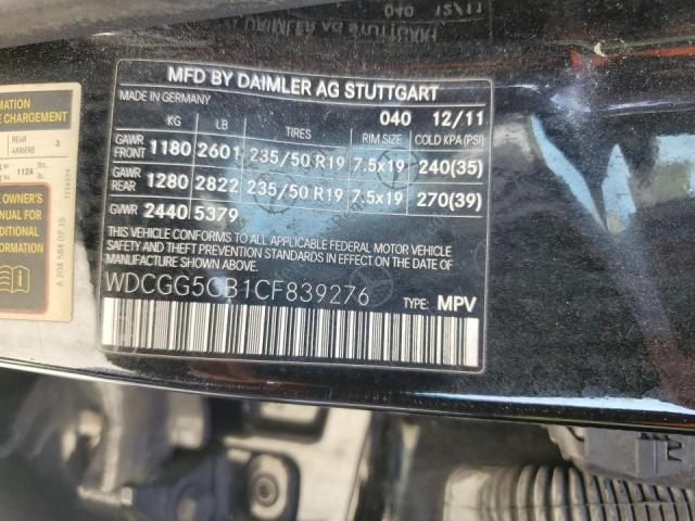 Photo 12 VIN: WDCGG5GB1CF839276 - MERCEDES-BENZ GLK 350 