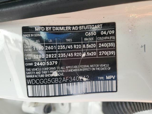 Photo 11 VIN: WDCGG5GB2AF340242 - MERCEDES-BENZ GLK-CLASS 