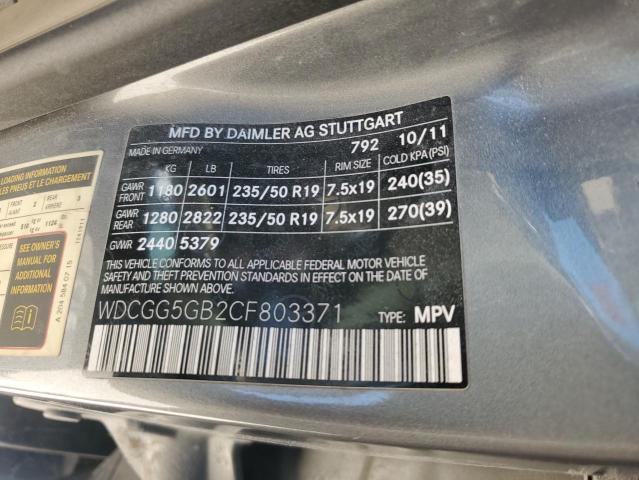 Photo 12 VIN: WDCGG5GB2CF803371 - MERCEDES-BENZ GLK 350 