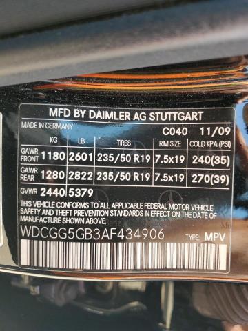 Photo 12 VIN: WDCGG5GB3AF434906 - MERCEDES-BENZ GLK 350 