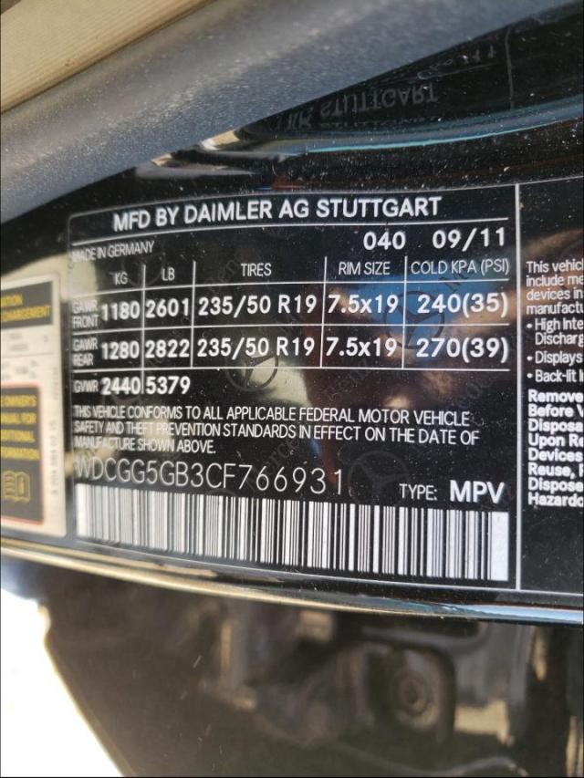 Photo 9 VIN: WDCGG5GB3CF766931 - MERCEDES-BENZ GLK 350 