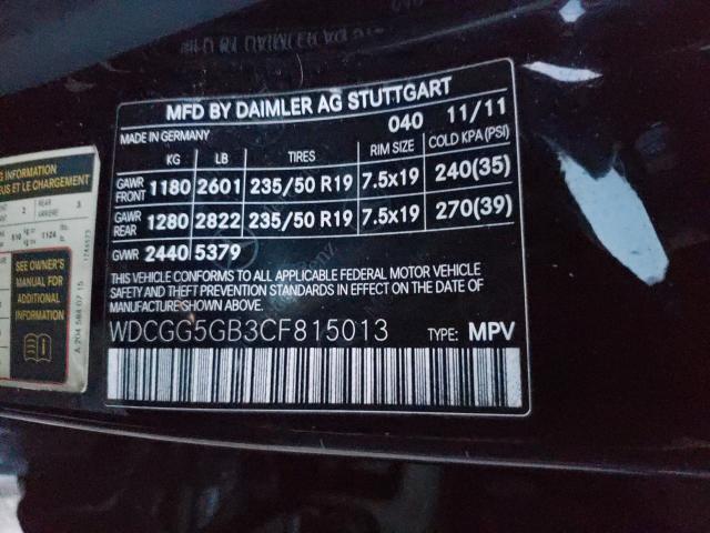 Photo 9 VIN: WDCGG5GB3CF815013 - MERCEDES-BENZ GLK 350 