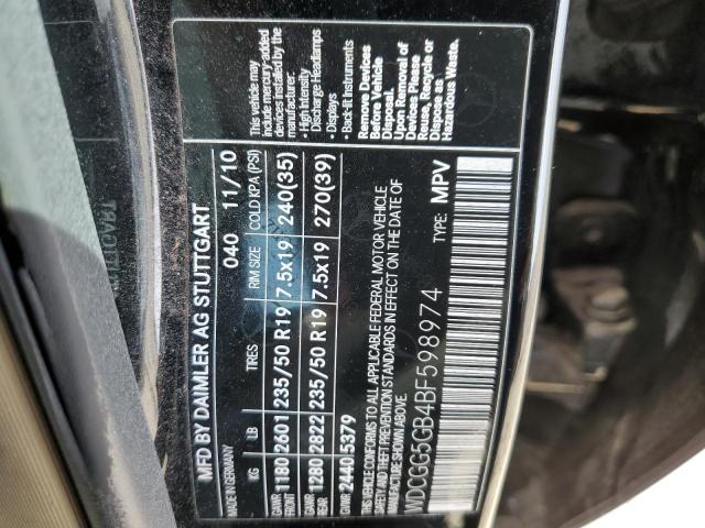 Photo 11 VIN: WDCGG5GB4BF598974 - MERCEDES-BENZ GLK 350 