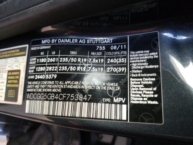 Photo 9 VIN: WDCGG5GB4CF753847 - MERCEDES-BENZ GLK 350 