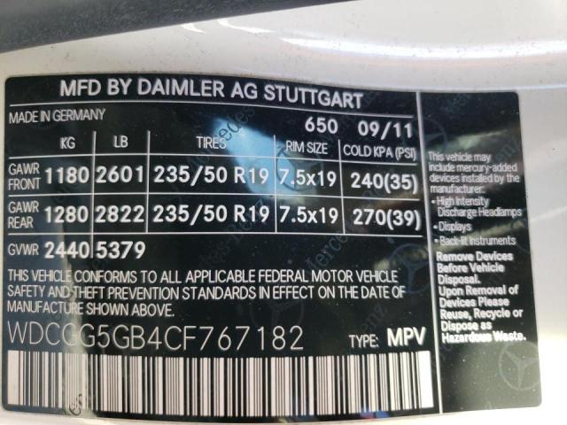 Photo 9 VIN: WDCGG5GB4CF767182 - MERCEDES-BENZ GLK 350 