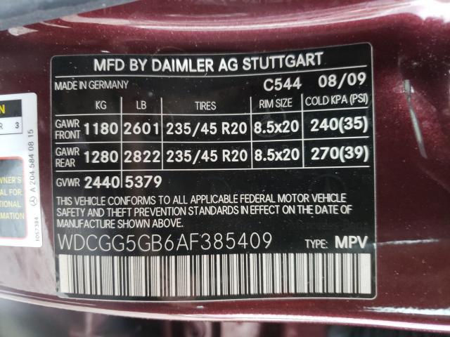 Photo 9 VIN: WDCGG5GB6AF385409 - MERCEDES-BENZ GLK 350 