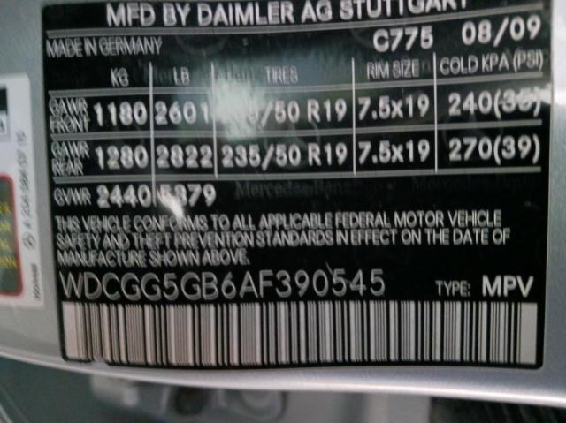 Photo 9 VIN: WDCGG5GB6AF390545 - MERCEDES-BENZ GLK 350 