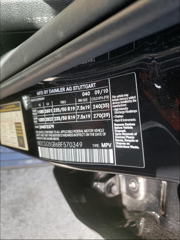 Photo 9 VIN: WDCGG5GB6BF570349 - MERCEDES-BENZ GLK 350 