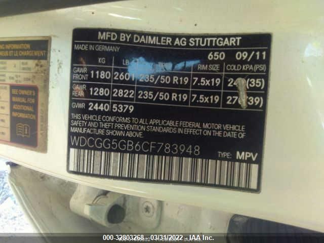 Photo 8 VIN: WDCGG5GB6CF783948 - MERCEDES-BENZ GLK-CLASS 