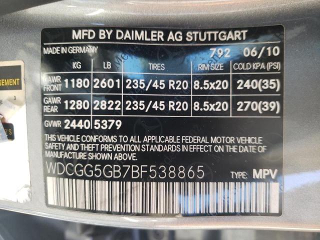 Photo 9 VIN: WDCGG5GB7BF538865 - MERCEDES-BENZ GLK 350 