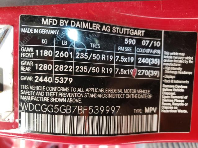 Photo 9 VIN: WDCGG5GB7BF539997 - MERCEDES-BENZ GLK 350 