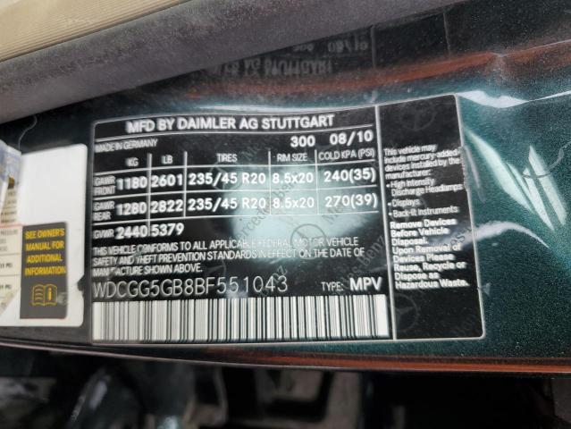 Photo 11 VIN: WDCGG5GB8BF551043 - MERCEDES-BENZ GLK-CLASS 