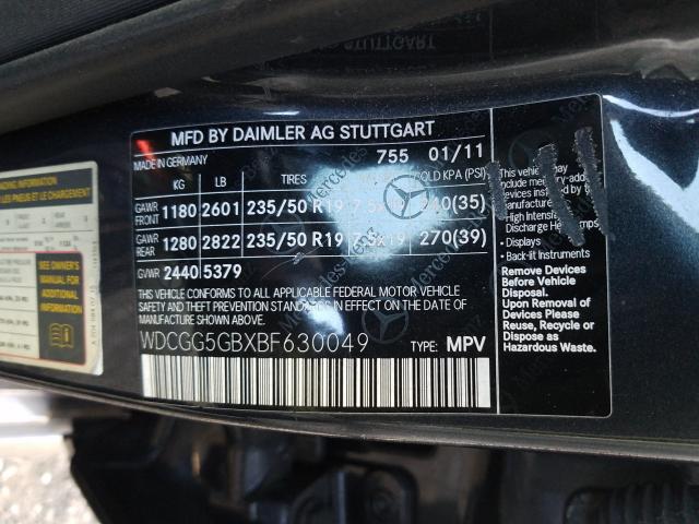 Photo 9 VIN: WDCGG5GBXBF630049 - MERCEDES-BENZ GLK 350 