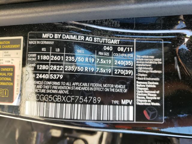 Photo 9 VIN: WDCGG5GBXCF754789 - MERCEDES-BENZ GLK 350 