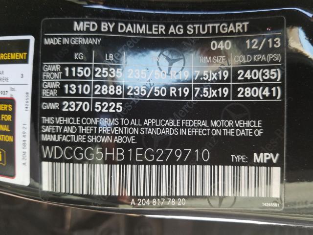 Photo 9 VIN: WDCGG5HB1EG279710 - MERCEDES-BENZ GLK 350 