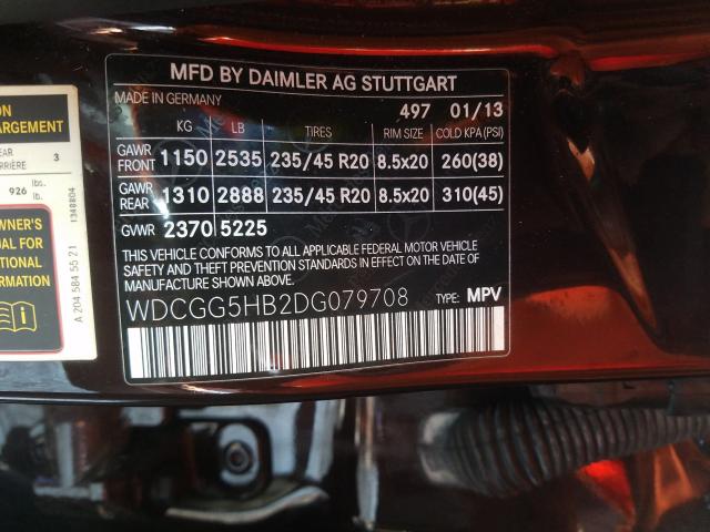 Photo 9 VIN: WDCGG5HB2DG079708 - MERCEDES-BENZ GLK 350 