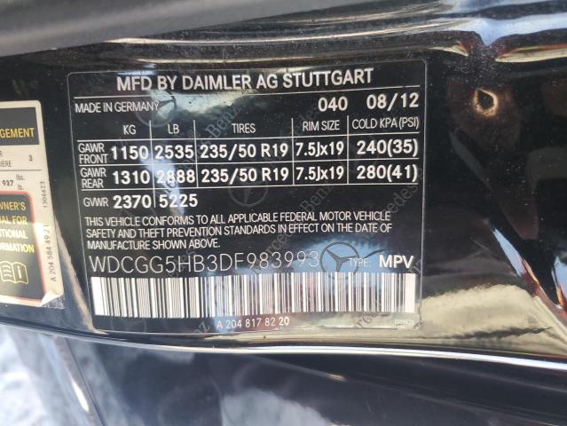 Photo 12 VIN: WDCGG5HB3DF983993 - MERCEDES-BENZ GLK 350 