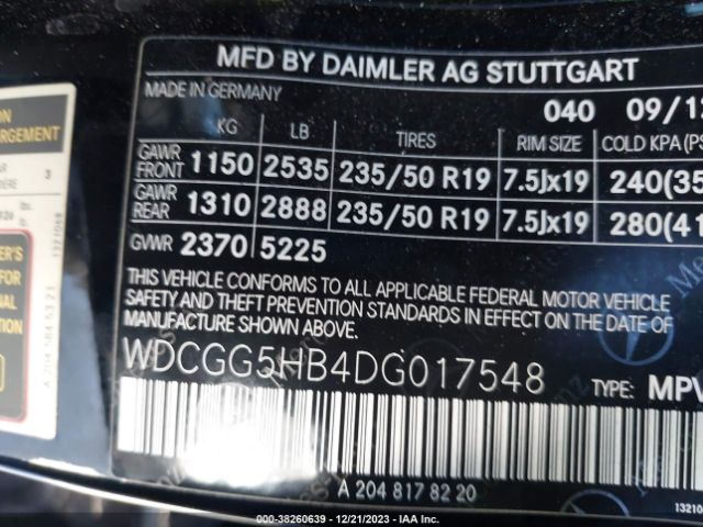 Photo 8 VIN: WDCGG5HB4DG017548 - MERCEDES-BENZ GLK 350 