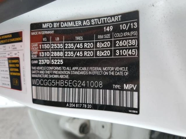 Photo 11 VIN: WDCGG5HB5EG241008 - MERCEDES-BENZ GLK 350 