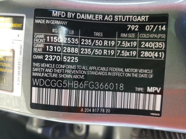 Photo 9 VIN: WDCGG5HB6FG366018 - MERCEDES-BENZ GLK-CLASS 