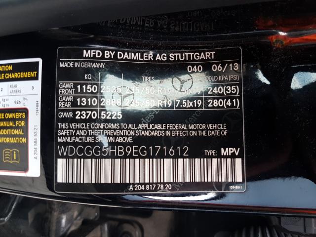 Photo 9 VIN: WDCGG5HB9EG171612 - MERCEDES-BENZ GLK 350 