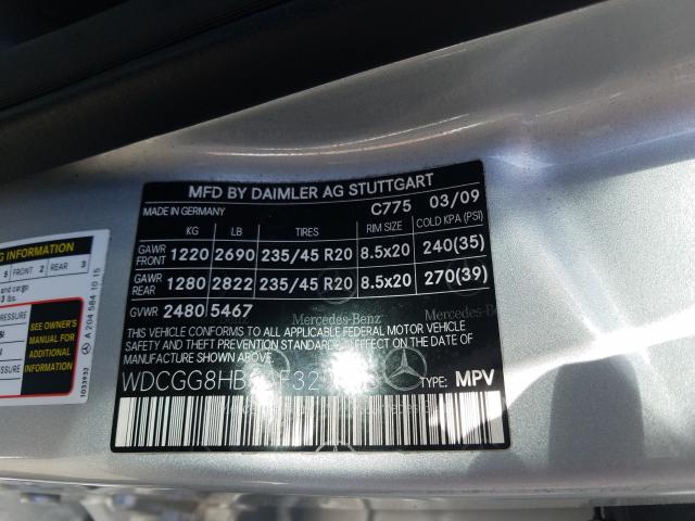 Photo 9 VIN: WDCGG8HB0AF329563 - MERCEDES-BENZ GLK 350 4M 