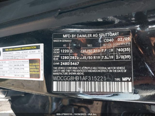 Photo 8 VIN: WDCGG8HB1AF315221 - MERCEDES-BENZ GLK-CLASS 