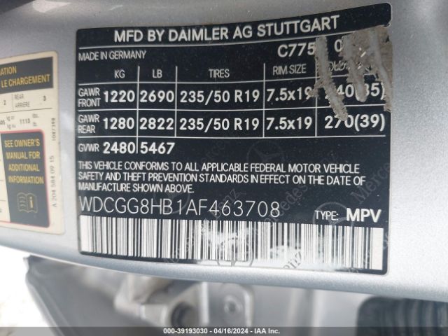 Photo 8 VIN: WDCGG8HB1AF463708 - MERCEDES-BENZ GLK 350 