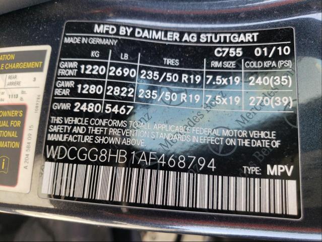 Photo 9 VIN: WDCGG8HB1AF468794 - MERCEDES-BENZ GLK 350 4M 