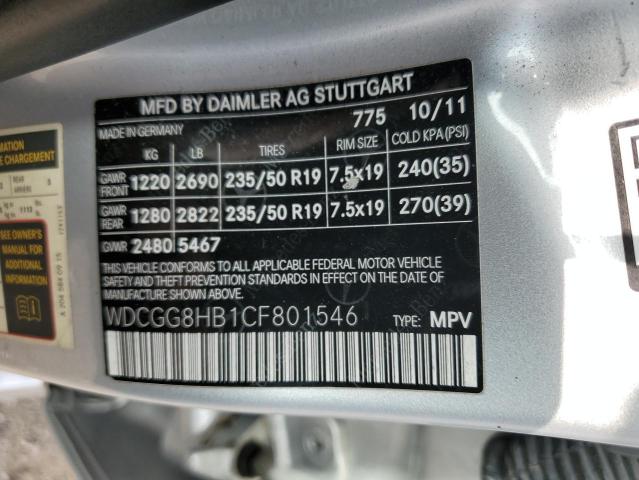 Photo 12 VIN: WDCGG8HB1CF801546 - MERCEDES-BENZ GLK-CLASS 