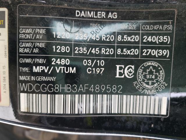 Photo 9 VIN: WDCGG8HB3AF489582 - MERCEDES-BENZ GLK 350 4M 