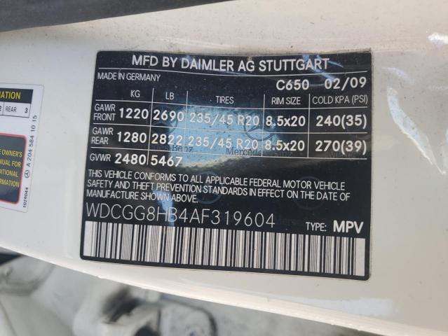 Photo 12 VIN: WDCGG8HB4AF319604 - MERCEDES-BENZ GLK 350 4M 