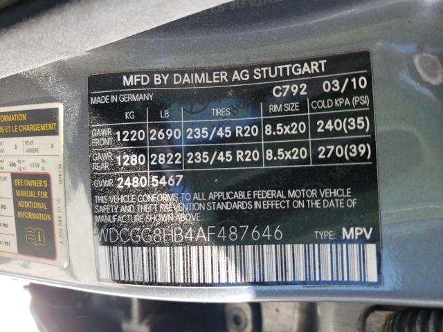 Photo 9 VIN: WDCGG8HB4AF487646 - MERCEDES-BENZ GLK 350 4M 