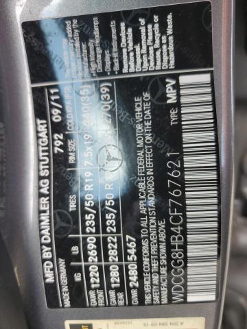 Photo 11 VIN: WDCGG8HB4CF767621 - MERCEDES-BENZ GLK 350 4M 