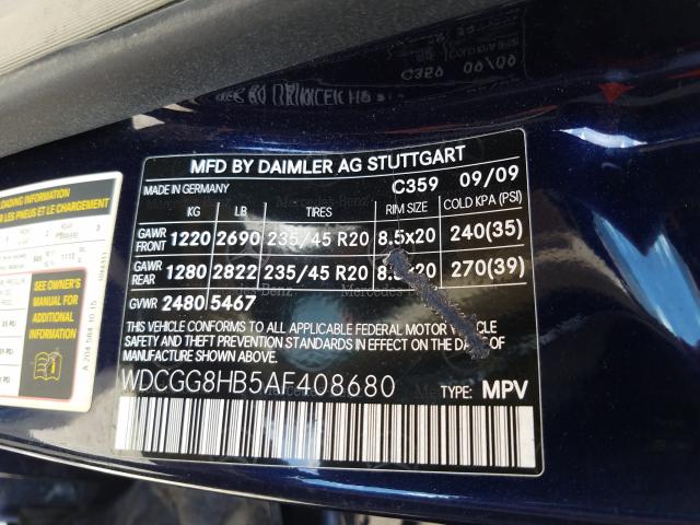 Photo 9 VIN: WDCGG8HB5AF408680 - MERCEDES-BENZ GLK 350 4M 