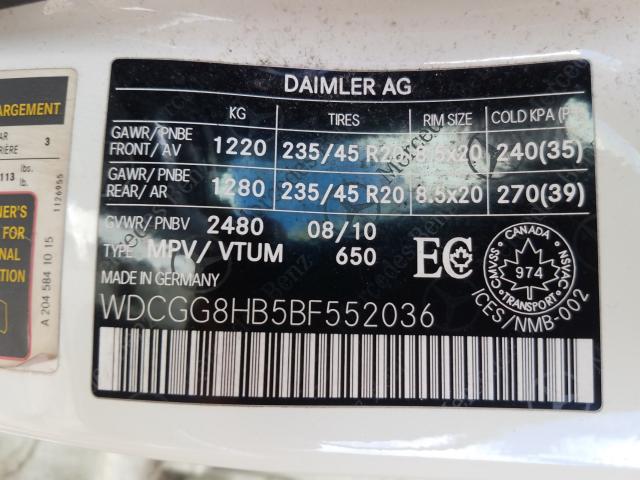 Photo 0 VIN: WDCGG8HB5BF552036 - MERCEDES-BENZ GLK 350 4M 