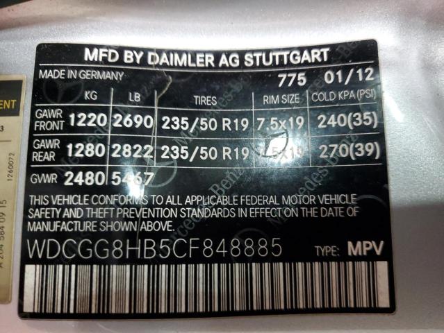 Photo 13 VIN: WDCGG8HB5CF848885 - MERCEDES-BENZ GLK 350 4M 