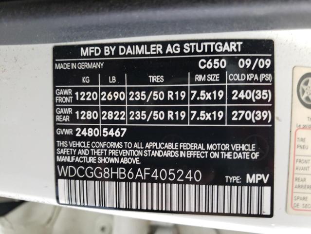 Photo 12 VIN: WDCGG8HB6AF405240 - MERCEDES-BENZ GLK-CLASS 