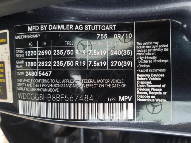 Photo 9 VIN: WDCGG8HB8BF567484 - MERCEDES-BENZ GLK 350 4M 