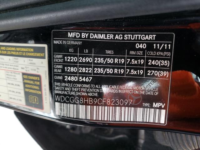 Photo 9 VIN: WDCGG8HB9CF823097 - MERCEDES-BENZ GLK-CLASS 