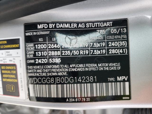 Photo 9 VIN: WDCGG8JB0DG142381 - MERCEDES-BENZ GLK 350 4M 