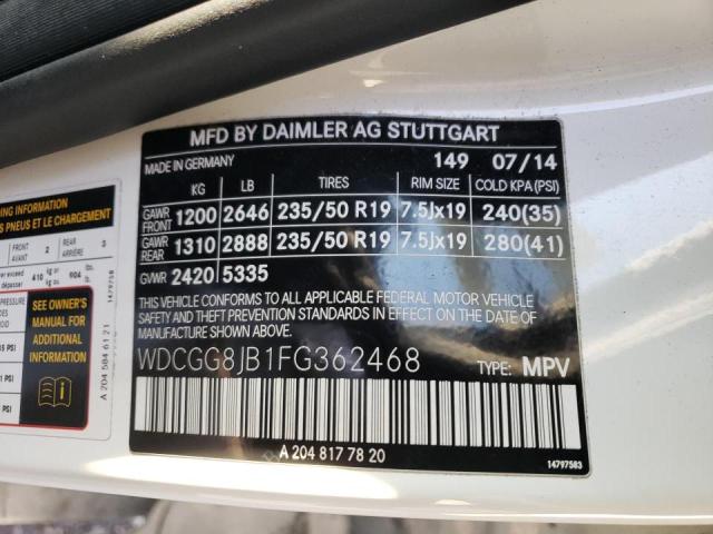 Photo 9 VIN: WDCGG8JB1FG362468 - MERCEDES-BENZ GLK 350 4M 