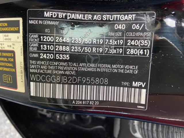 Photo 9 VIN: WDCGG8JB2DF955808 - MERCEDES-BENZ GLK 350 4M 