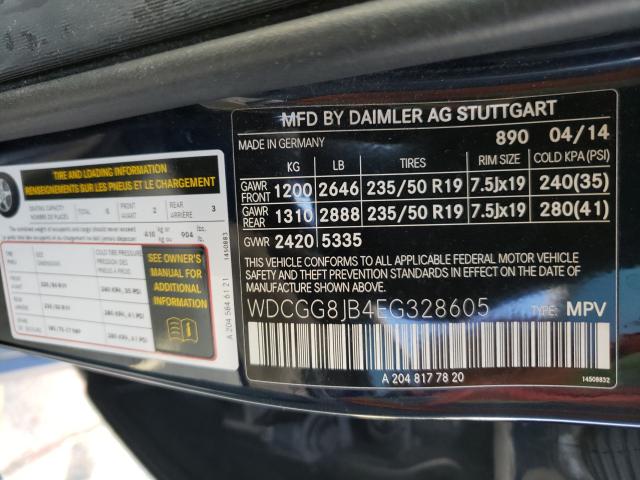 Photo 9 VIN: WDCGG8JB4EG328605 - MERCEDES-BENZ GLK 350 4M 